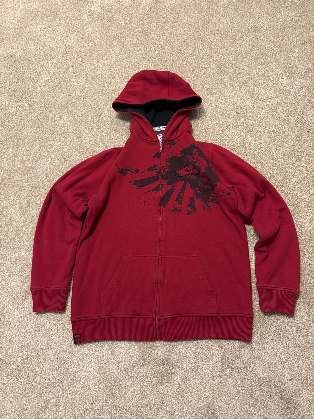 Y2K Tony Hawk Graphic Zip Up Hoodie